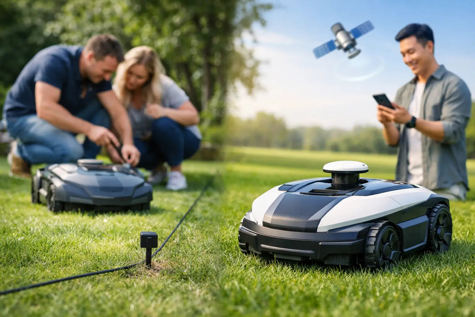 Robot Mower GPS Versus Boundary Wire Compared