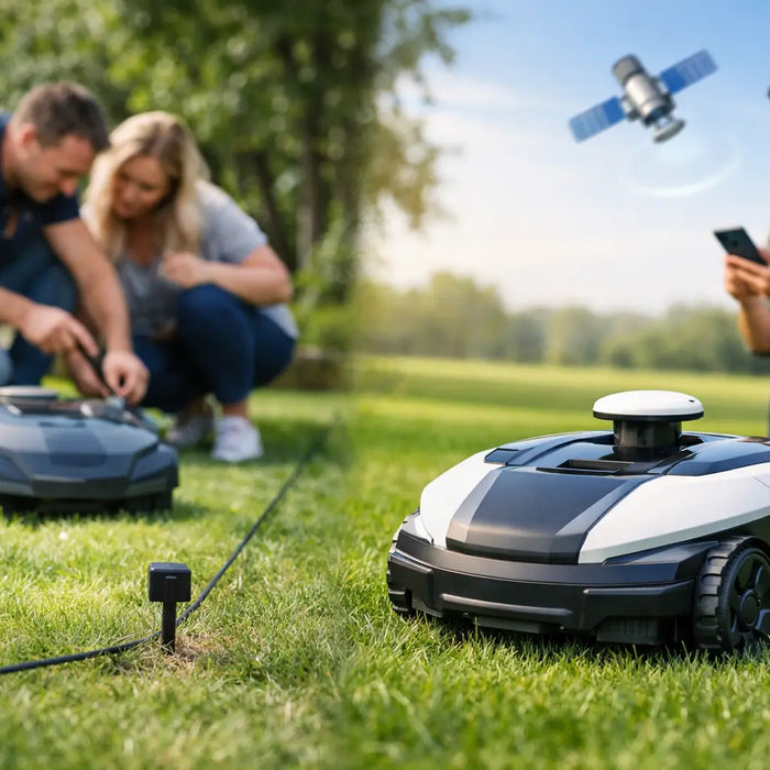 Robot Mower GPS Versus Boundary Wire Compared