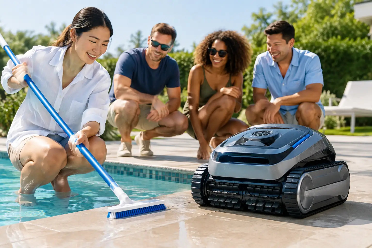 Pool Brushes and Robots That Cut Cleanup Time