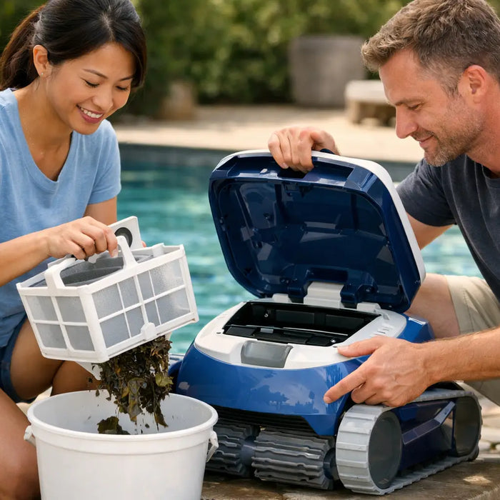 How to Empty Pool Robot Basket Fast