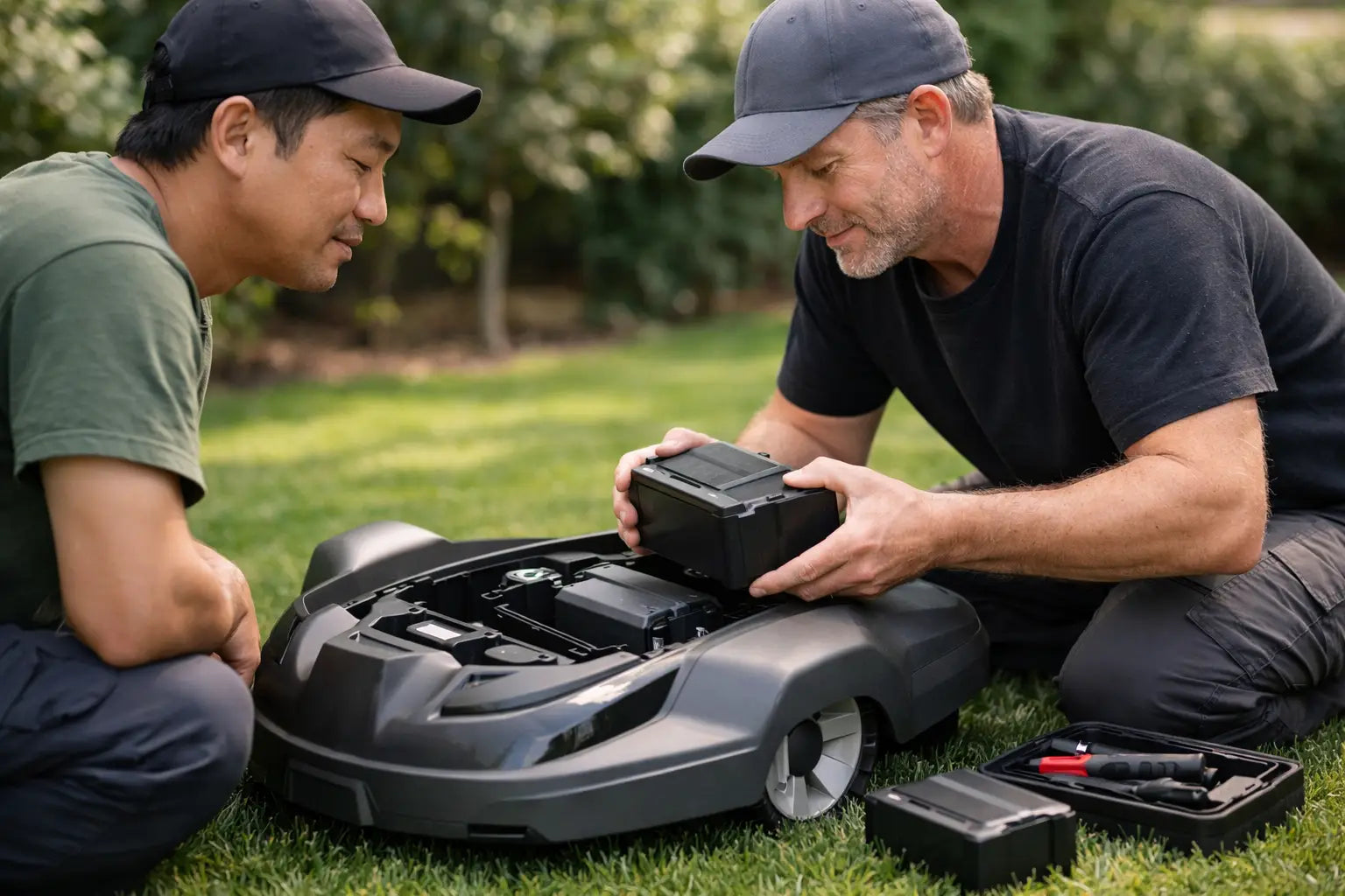 Robot Mower Battery Replacement Guide