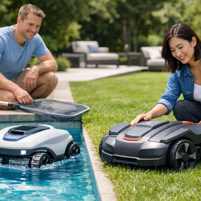 Clean Pool Robot Care for Pools and Lawns