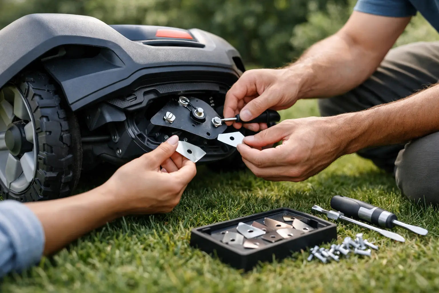 Robot Mower Blade Replacement Kit Guide