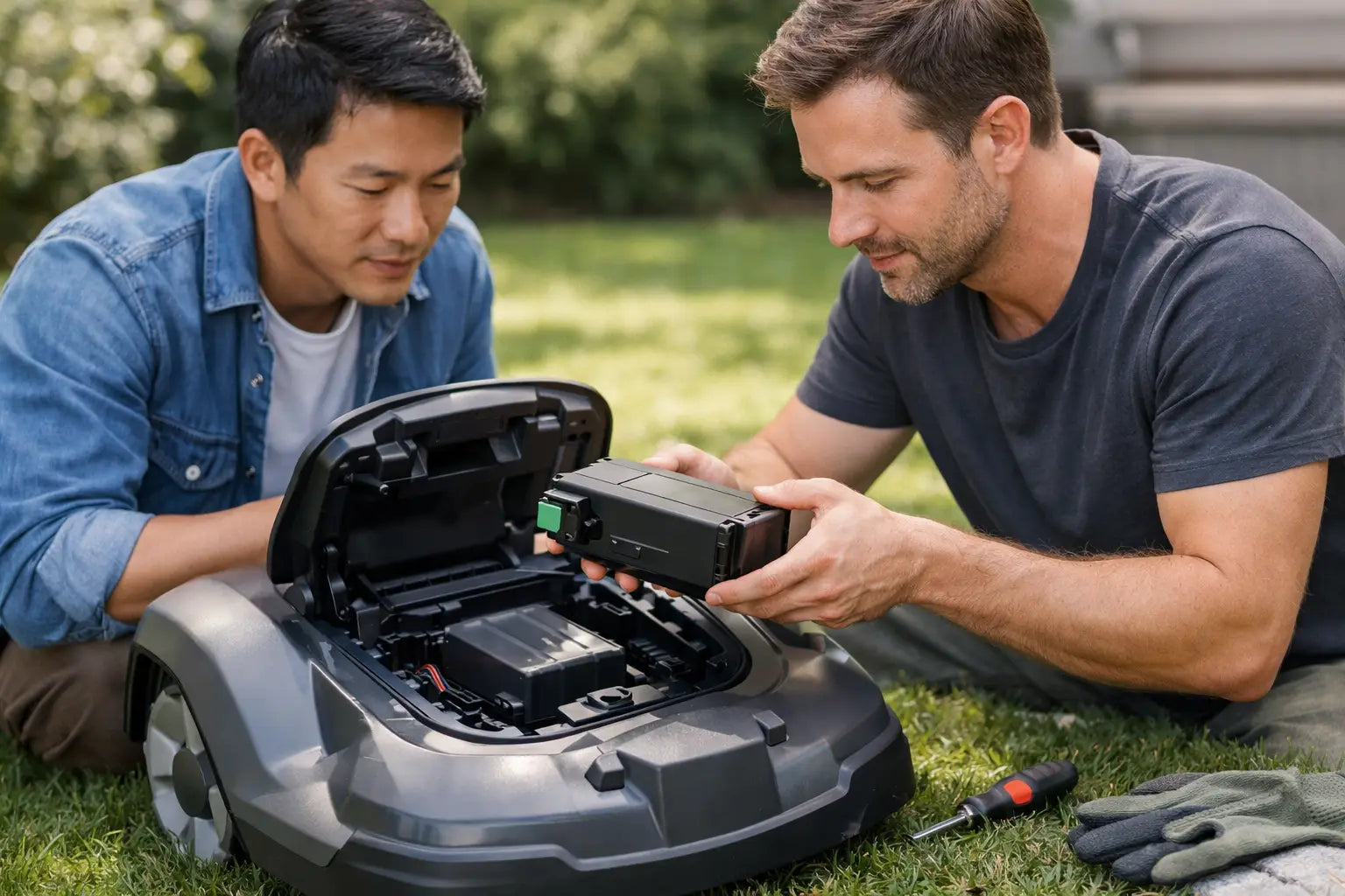 How to Replace Robot Mower Battery