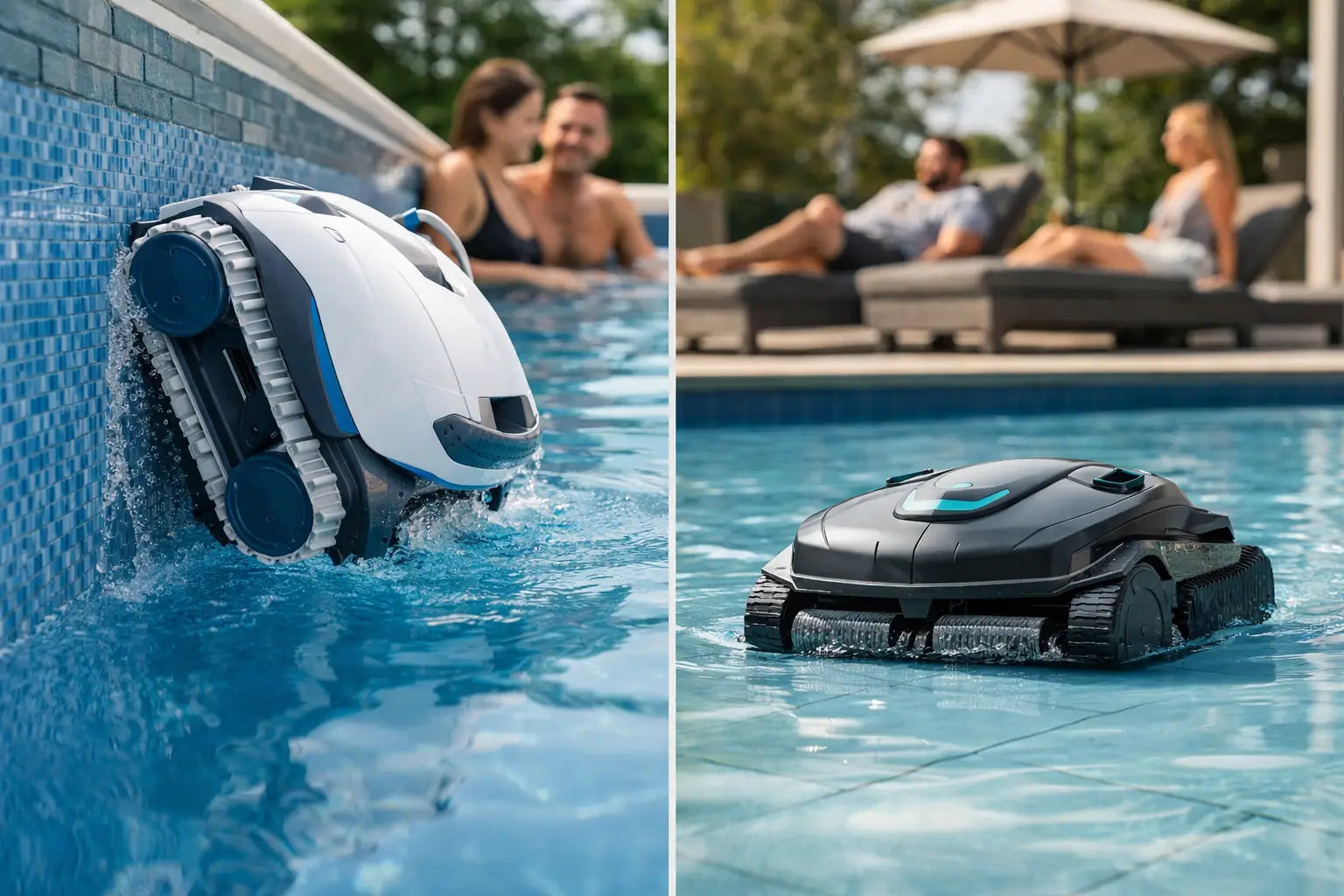 Pool Robot Wall Climbing Versus Floor Only