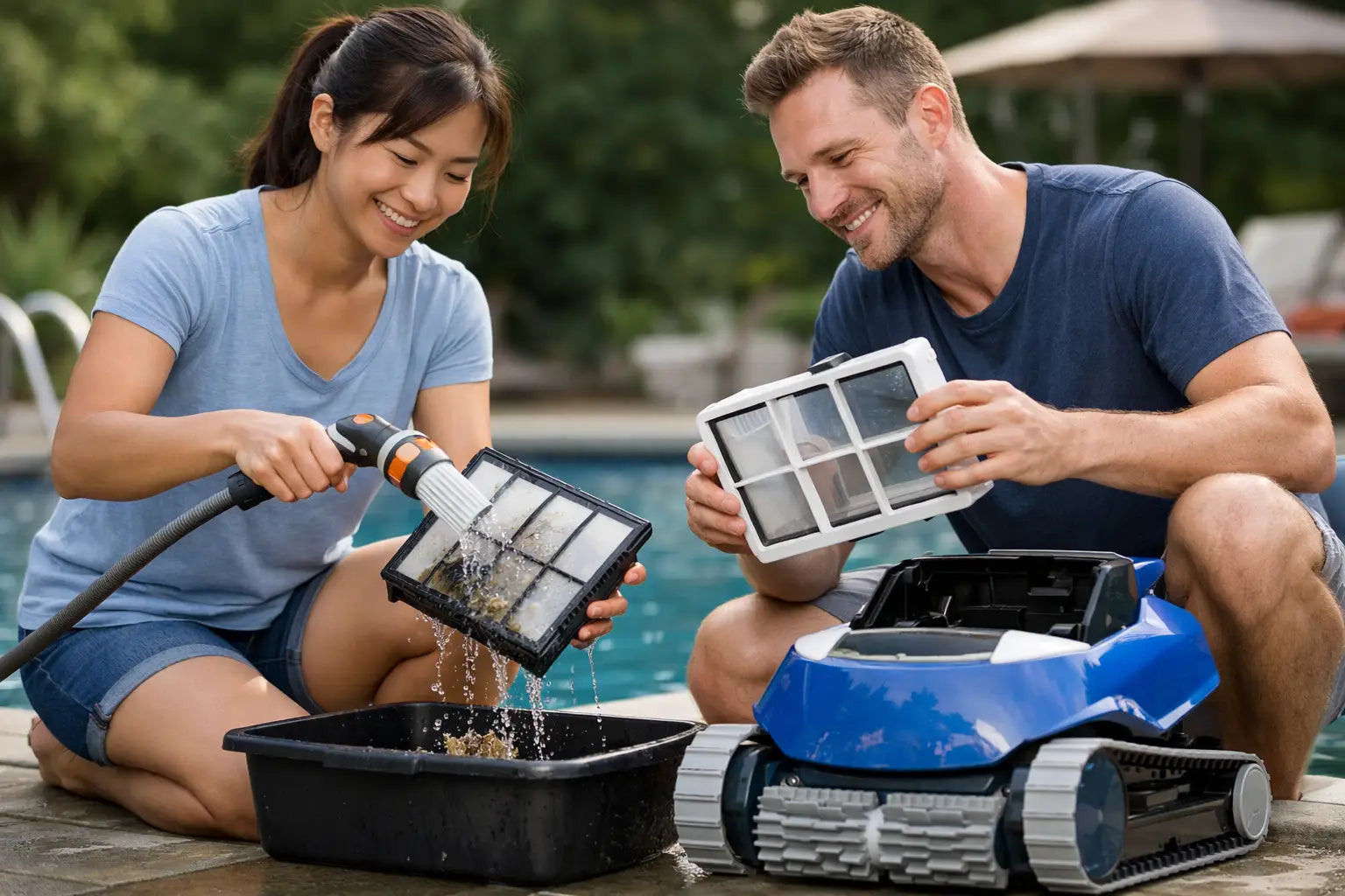 How to Clean Pool Robot Filters Right