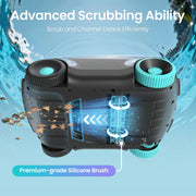 Scuba 1100W Cordless Robotic Pool Cleaner for Above-Ground and Flat-Floored In-Ground Pools