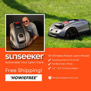 X5 Wireless 8 In. Robot Lawn Mower 0.5 Acre / 21500 Sq. Ft., All-Wheel-Drive, App Control, AI Obstacle Avoidance and RTK