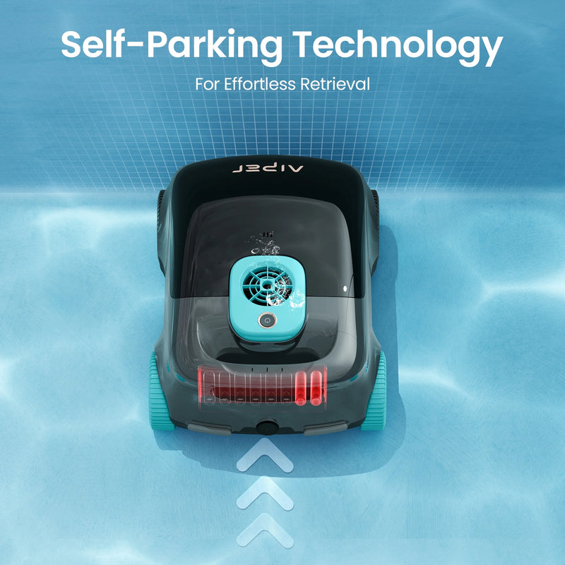 Scuba 1100W Cordless Robotic Pool Cleaner for Above-Ground and Flat-Floored In-Ground Pools