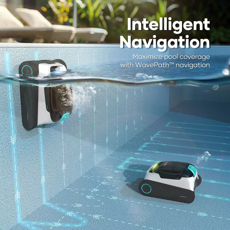 Scuba N1 plus Robotic Pool Vacuum for In/Above-Ground Pool Floor, Wall, Waterline-White