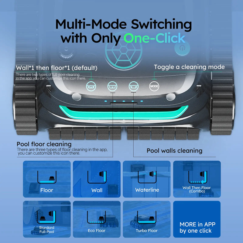 WYBOT S2 Solar with Solar-Powered Charging Dock Robotic Pool Cleaner