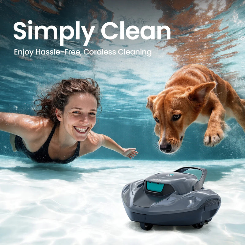 Scuba 800W Cordless Robotic Pool Cleaner for above Ground Pools
