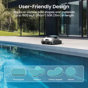 Scuba N1 plus Robotic Pool Vacuum for In/Above-Ground Pool Floor, Wall, Waterline-White