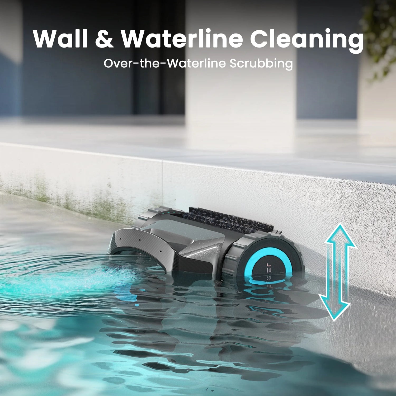 Scuba 1600W Cordless Robotic Pool Cleaner for In-Ground and above Ground Pools