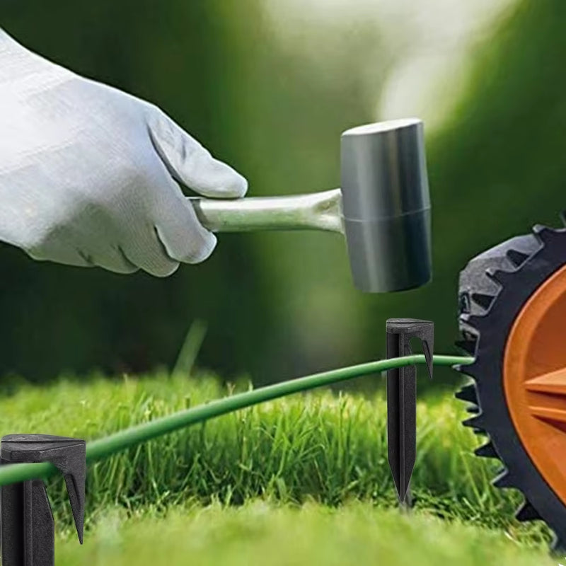 Plastic Boundary Wire Stakes Lawn Peg Landscape Staples for Robomow Mower Husqvarna Automower Worx Landroid Pet Fence Garden