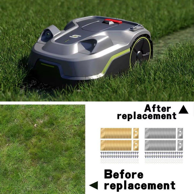 Lawnmower Replacement Blades Heavy Duty Universal Robot Lawn Mower Blade Replacement Accessories for Mammotion Luba Yuka