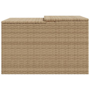 Robot Mower Garage Storage Shelter Garden Outdoor Lawn Poly Rattan - 33.9" X 35.4" X 20.5"/22.4"