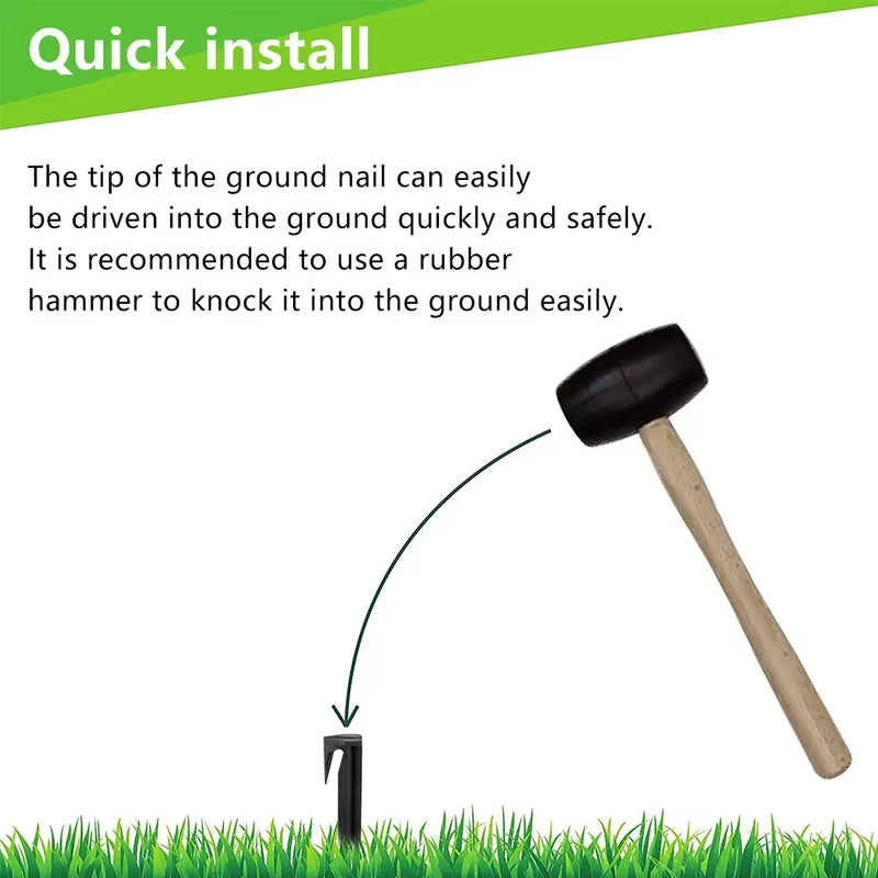 Plastic Boundary Wire Stakes Lawn Peg Landscape Staples for Robomow Mower Husqvarna Automower Worx Landroid Pet Fence Garden