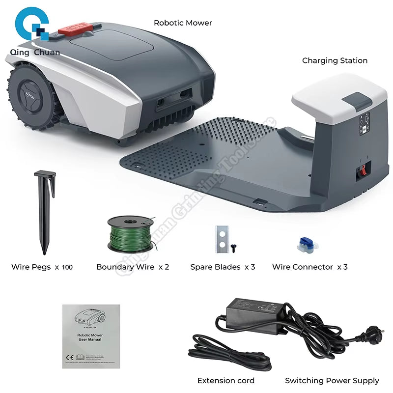 Intelligent Lawn Mower Full-Automatic Efficient Mowing Lawn Mower Mobile Phone Planning Path Courtyard Lawn Robot