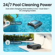 Ecosurfer W2 Cordless Robotic Pool Skimmer for Pool Surface Cleaning