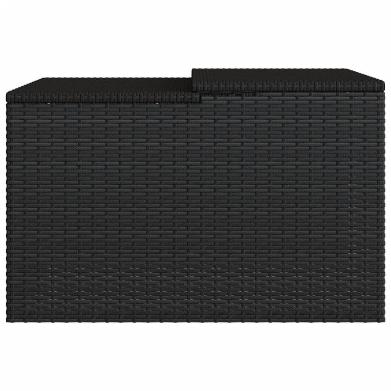 Robot Mower Garage Storage Shelter Garden Outdoor Lawn Poly Rattan - 33.9" X 35.4" X 20.5"/22.4"