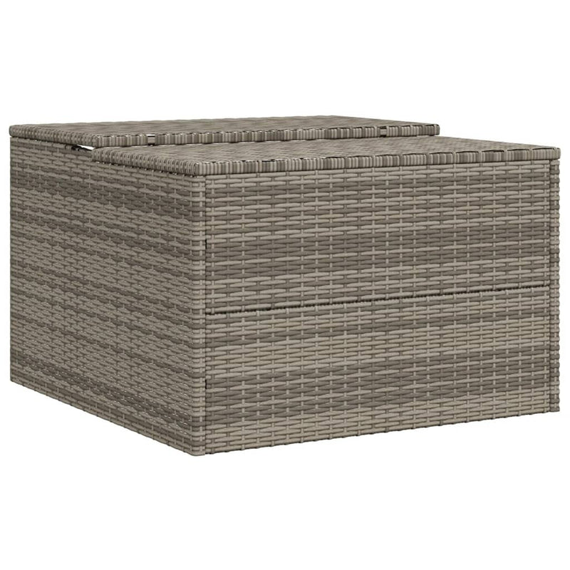 Robot Mower Garage Storage Shelter Garden Outdoor Lawn Poly Rattan - 33.9" X 35.4" X 20.5"/22.4"