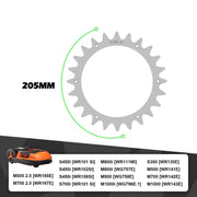 Robotic Mower Traction Improved Auxiliary Wheels Robotic Spikes for Worx Landroid plus S/M Robot Lawn Mower Traction Wheel
