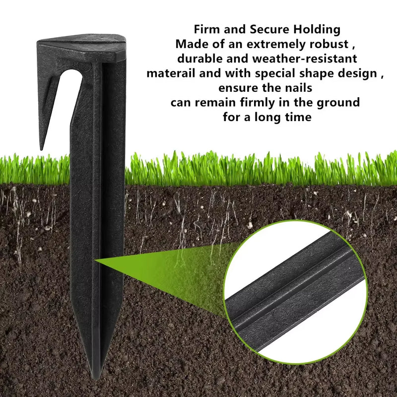 Plastic Boundary Wire Stakes Lawn Peg Landscape Staples for Robomow Mower Husqvarna Automower Worx Landroid Pet Fence Garden