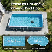 Scuba 1100W Cordless Robotic Pool Cleaner for Above-Ground and Flat-Floored In-Ground Pools