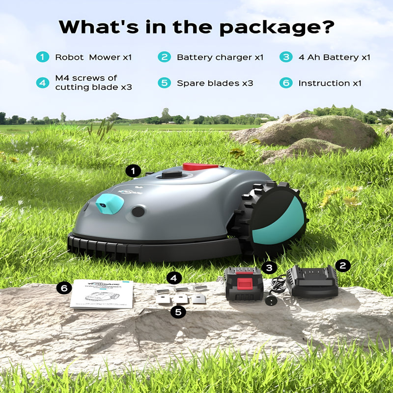 Yardcare Grass Smart Robotic Lawn Mower Intelligent Robot Lawnmower