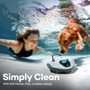 Scuba 800W Cordless Robotic Automatic Pool Cleaner for above Ground Pools