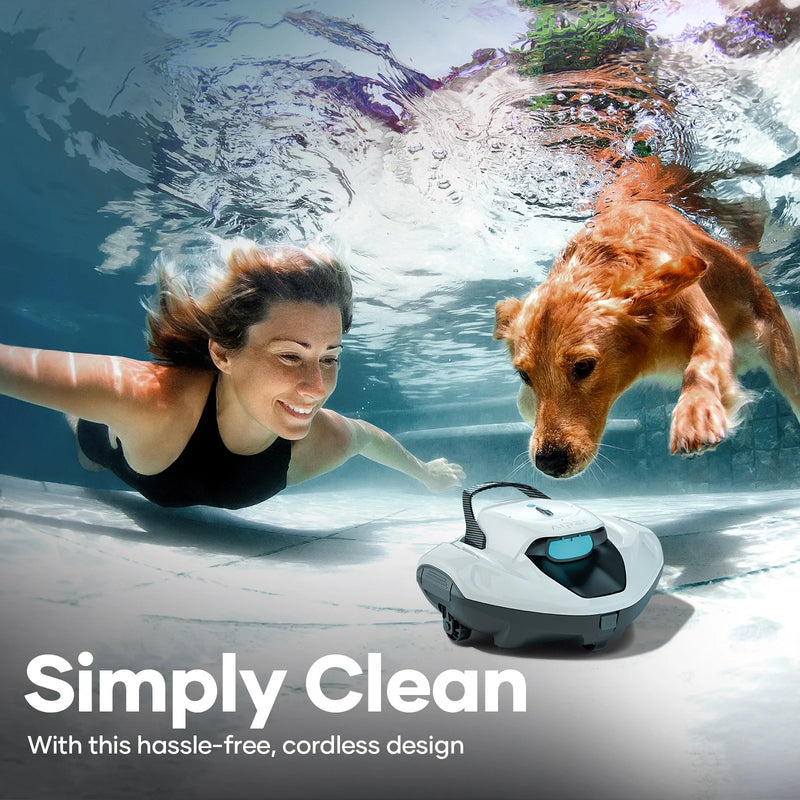 Scuba 800W Cordless Robotic Automatic Pool Cleaner for above Ground Pools