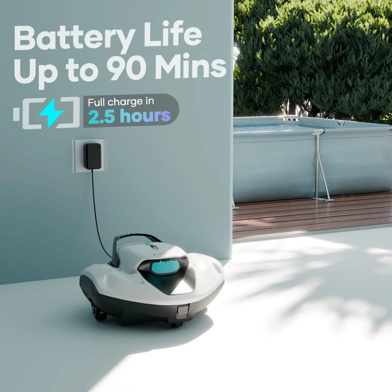 Scuba 800W Cordless Robotic Automatic Pool Cleaner for above Ground Pools