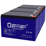 12-Volt 10AH GEL F2 Replacement Battery Compatible with Lawn Mower Batteries - 3 Pack