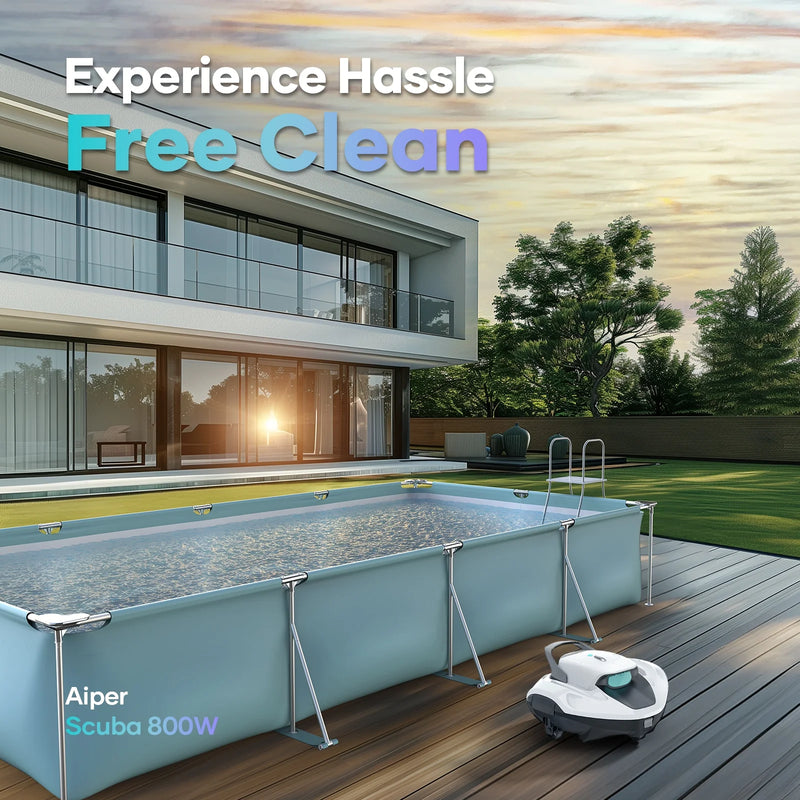 Scuba 800W Cordless Robotic Automatic Pool Cleaner for above Ground Pools