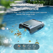 Ecosurfer W2 Cordless Robotic Pool Skimmer for Pool Surface Cleaning