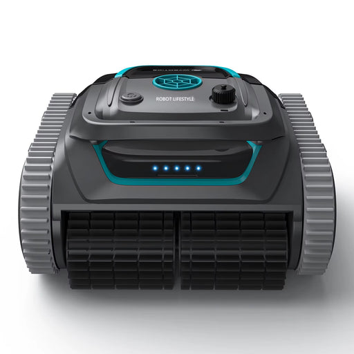 Robot Swimming Pool Cleaner Cordless APP Control Rechargeable Lithium Battery 6400Mah Route Planning for Tiles,Pvc,Mosaic,Cement