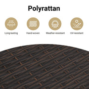 Robot Mower Garage Storage Shelter Garden Outdoor Lawn Poly Rattan - 33.9" X 35.4" X 20.5"/22.4"