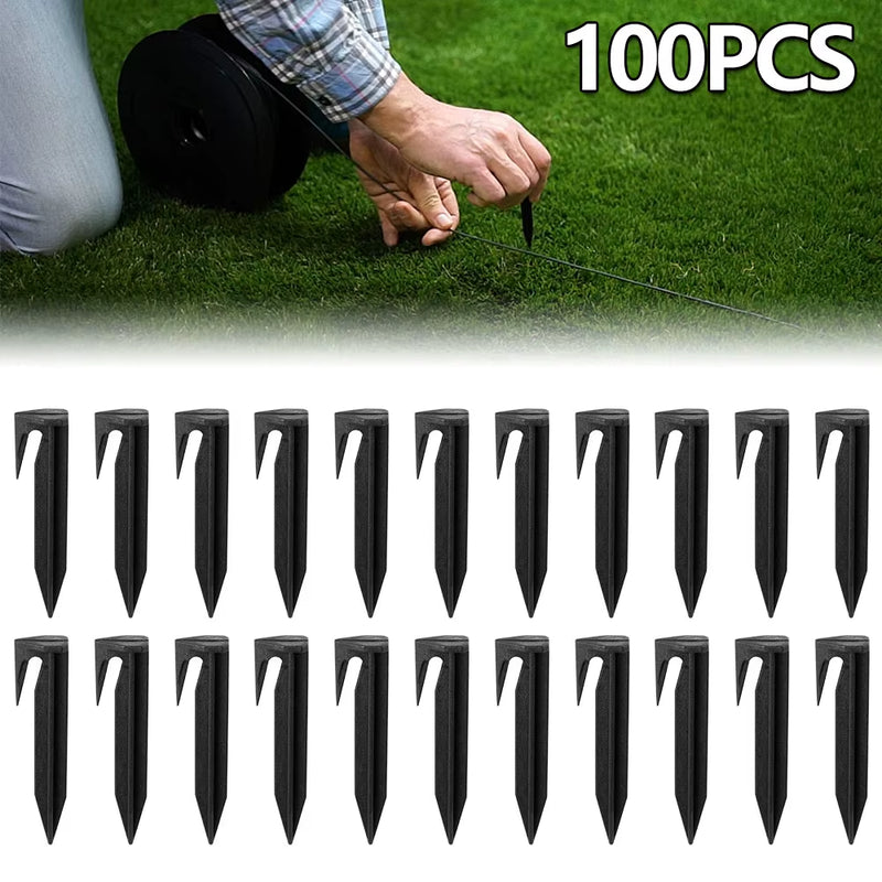 Plastic Boundary Wire Stakes Lawn Peg Landscape Staples for Robomow Mower Husqvarna Automower Worx Landroid Pet Fence Garden