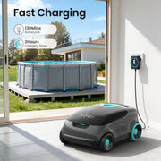 Scuba 1100W Cordless Robotic Pool Cleaner for Above-Ground and Flat-Floored In-Ground Pools