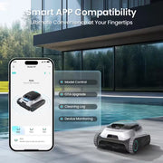 Scuba N1 plus Robotic Pool Vacuum for In/Above-Ground Pool Floor, Wall, Waterline-White