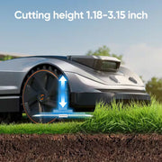 X5 Wireless 8 In. Robot Lawn Mower 0.5 Acre / 21500 Sq. Ft., All-Wheel-Drive, App Control, AI Obstacle Avoidance and RTK