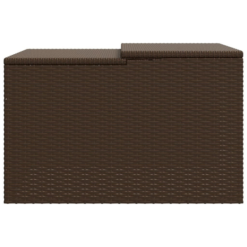 Robot Mower Garage Storage Shelter Garden Outdoor Lawn Poly Rattan - 33.9" X 35.4" X 20.5"/22.4"